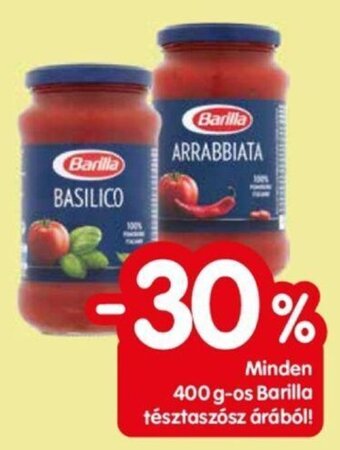 Spar Minden 400 g-os Barilla tésztaszósz árából! ajánlat