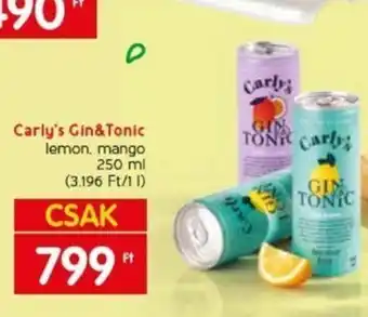 Spar Carly's Gin&Tonic 250 ml ajánlat