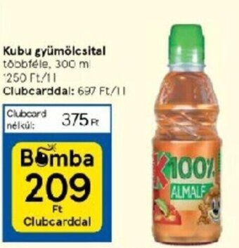 Tesco Kubu gyümölcsital 300 ml ajánlat