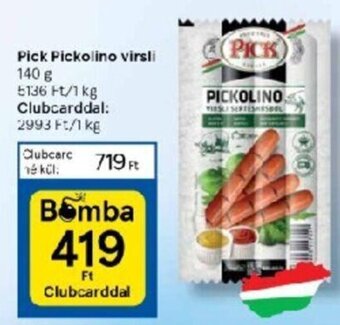 Tesco Pick Pickolino virsli 140g ajánlat