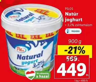 Lidl PILOS Natúr joghurt 900 g ajánlat
