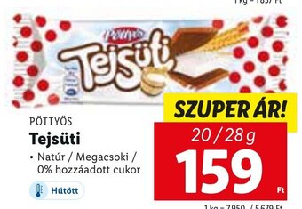 Lidl PÖTTYÖS Tejsüti 20 / 28 g ajánlat