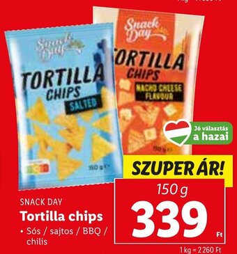 Lidl SNACK DAY Tortilla chips 150 g ajánlat