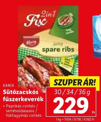 Lidl KANIA Sütőzacskós fűszerkeverék 30 - 36 g ajánlat