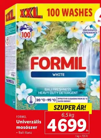 Lidl FORMIL Univerzális mosószer 6,5 kg ajánlat