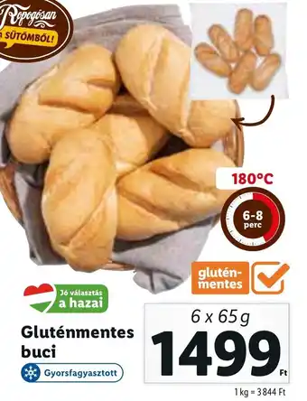 Lidl Gluténmentes buci 6 x 65 g ajánlat