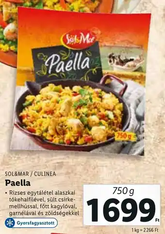 Lidl SOL&MAR / CULINEA Paella 750 g ajánlat