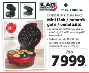 SILVERCREST KITCHEN TOOLS Mini fánk / buborék-gofri / omlettsütő 1 db