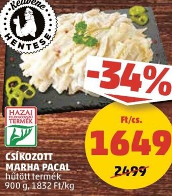 PENNY CSÍKOZOTT MARHA PACAL 900 g ajánlat