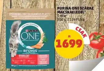 PENNY PURINA ONE SZÁRAZ MACSKAELEDEL 800 g ajánlat