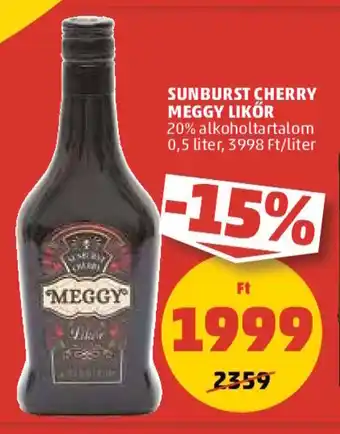PENNY SUNBURST CHERRY MEGGY LIKŐR 0,5 l ajánlat