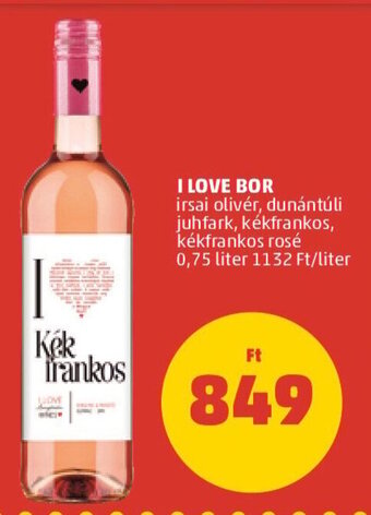PENNY I LOVE BOR 0,75 l ajánlat