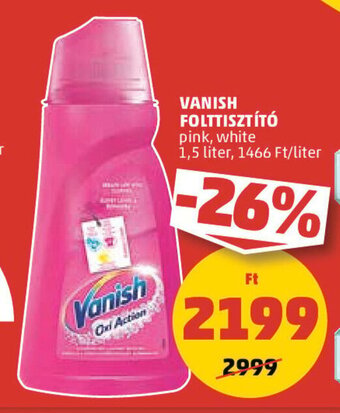 PENNY VANISH FOLTTISZTÍTÓ 1,5 l ajánlat