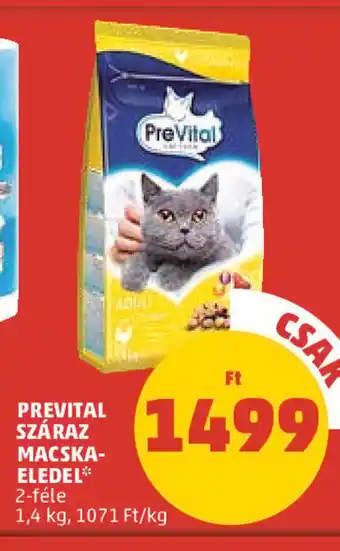 PREVITAL SZÁRAZ MACSKA- ELEDEL 1,4 kg