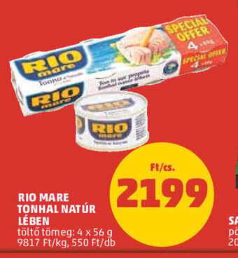 RIO MARE TONHAL NATÚR LÉBEN 4 x 56 g