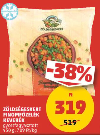 PENNY ZÖLDSÉGESKERT FINOMFŐZELÉK KEVERÉK 450 g ajánlat