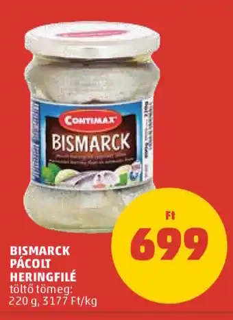 BISMARCK PÁCOLT HERINGFILÉ 220 g