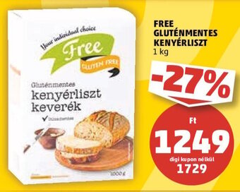 PENNY FREE GLUTÉNMENTES KENYÉRLISZT 1 kg ajánlat