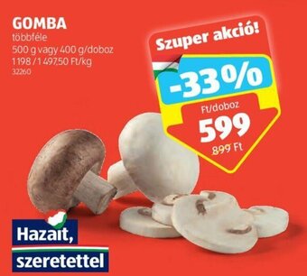 ALDI GOMBA 500 / 400 g ajánlat