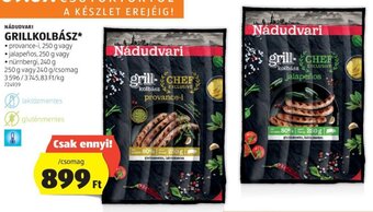 ALDI NÁDUDVARI GRILLKOLBÁSZ 250 / 240 g ajánlat
