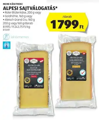 MEINE KÄSETHEKE ALPESI SAJTVÁLOGATÁS 200 / 160 g