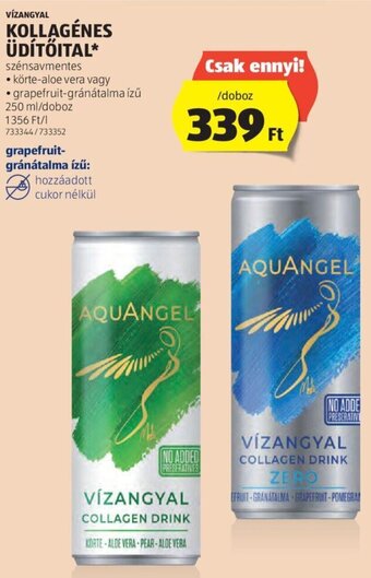 ALDI VÍZANGYAL KOLLAGÉNES ÜDÍTŐITAL 250 ml ajánlat