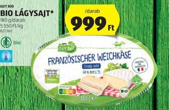ALDI GUT BIO BIO LÁGYSAJT 180 g ajánlat