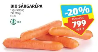 ALDI BIO SÁRGARÉPA 1 kg ajánlat