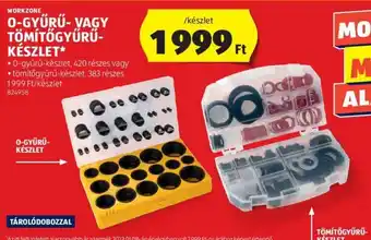 ALDI WORKZONE O-GYŰRŰ- VAGY TÖMÍTŐGYŰRŰ-KÉSZLET ajánlat