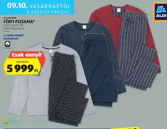ALDI UP 2 FASHION FÉRFI PIZSAMA 1 garnitúra ajánlat
