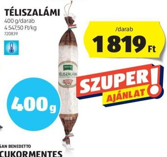 ALDI TÉLISZALÁMI 400 g ajánlat