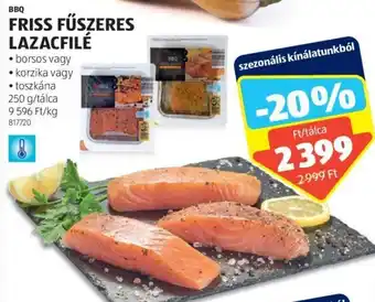 ALDI BBQ FRISS FŰSZERES LAZACFILÉ 250 g ajánlat