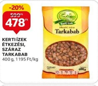 Auchan KERTI ÍZEK ÉTKEZÉSI, SZÁRAZ TARKABAB 400 g ajánlat