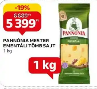 Auchan PANNÓNIA MESTER EMENTÁLI TÖMB SAJT 1 kg ajánlat