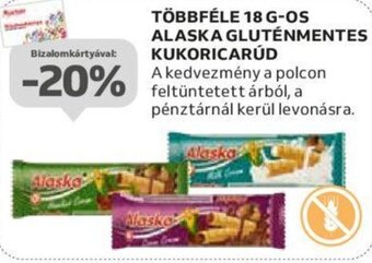 Auchan TÖBBFÉLE 18 G-OS ALASKA GLUTÉNMENTES KUKORICARÚD ajánlat