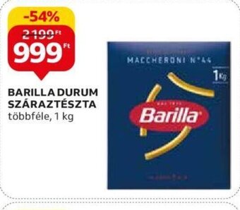 Auchan BARILLA DURUM SZÁRAZTÉSZTA 1 kg ajánlat