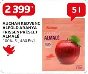 Auchan AUCHAN KEDVENC ALFÖLD ARANYA FRISSEN PRÉSELT ALMALÉ 5 l ajánlat
