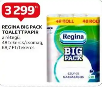 Auchan REGINA BIG PACK TOALETTPAPÍR 48 tekercs ajánlat