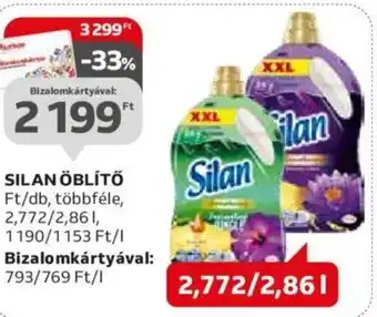 Auchan SILAN ÖBLÍTŐ 2,772 / 2,86 l ajánlat