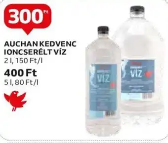 Auchan AUCHAN KEDVENC IONCSERÉLT VÍZ 2 l ajánlat