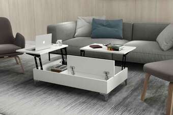 Estilofina Design dohányzóasztal achelle 121 cm fehér ajánlat