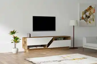 Design tv asztal basye 160 cm fehér dió