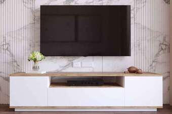 Estilofina Design tv asztal belisario 180 cm fehér ajánlat