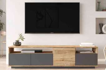 Estilofina Design tv asztal belisario ii 180 cm antracit ajánlat