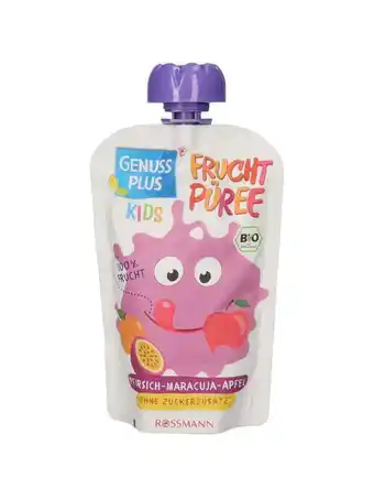 Rossmann Bio gyümölcspüré őszibarackkal, almával és maracujával 1 éves kortól - 100 g ajánlat