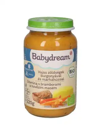 Rossmann Babydream bébiétel vajas zöldséges marhahús ízesítéssel 8 hónapos kortól - 220 g ajánlat
