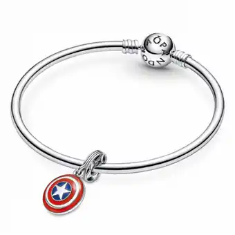 Pandora marvel karkötő captain america shield karkötő 590713+790780c01