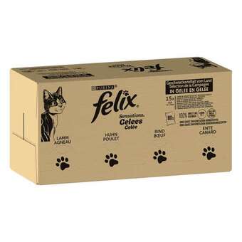 ZooPlus 120x85g felix sensations húsválogatás nedves macskatáp 10% kedvezménnyel ajánlat