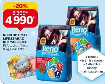 Auchan RENO OPTIMAL LIFE SZÁRAZ KUTYAELEDEL 8 kg ajánlat
