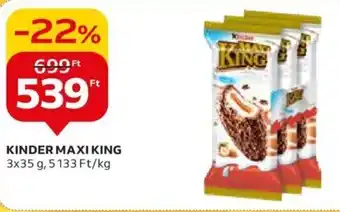 Auchan KINDER MAXI KING 3 x 35 g ajánlat